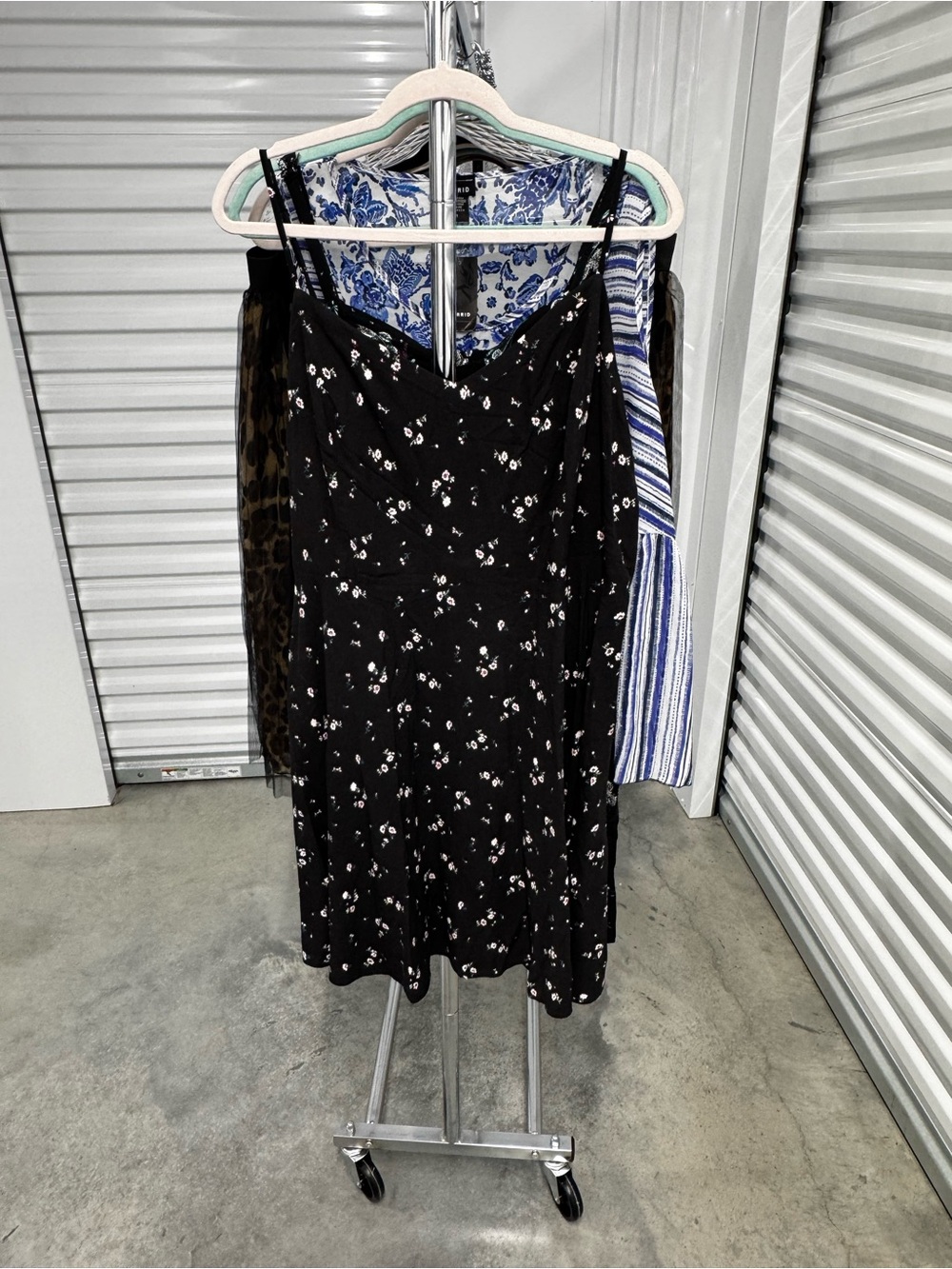 Old Navy | Skater Dress in Black Floral | size XXL